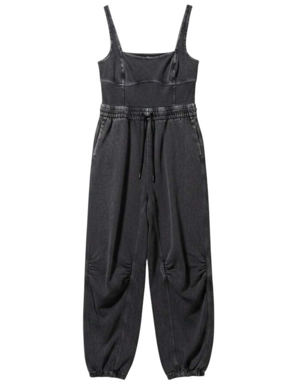 FP Movement Inbound Stretch Cotton Jumpsuit Washed Black Size Large NWOT